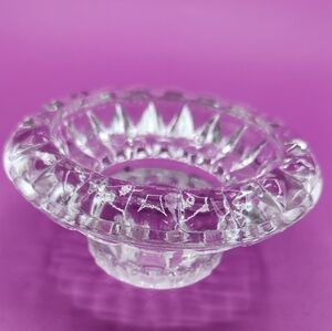 Clear Glass Candle Holder